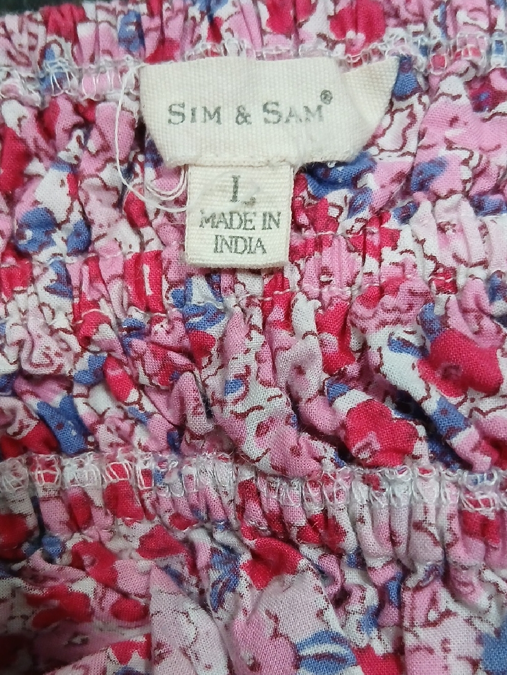 Sim & Sam Cotton Ruched Crop Top Size Large - Picture 4 of 7